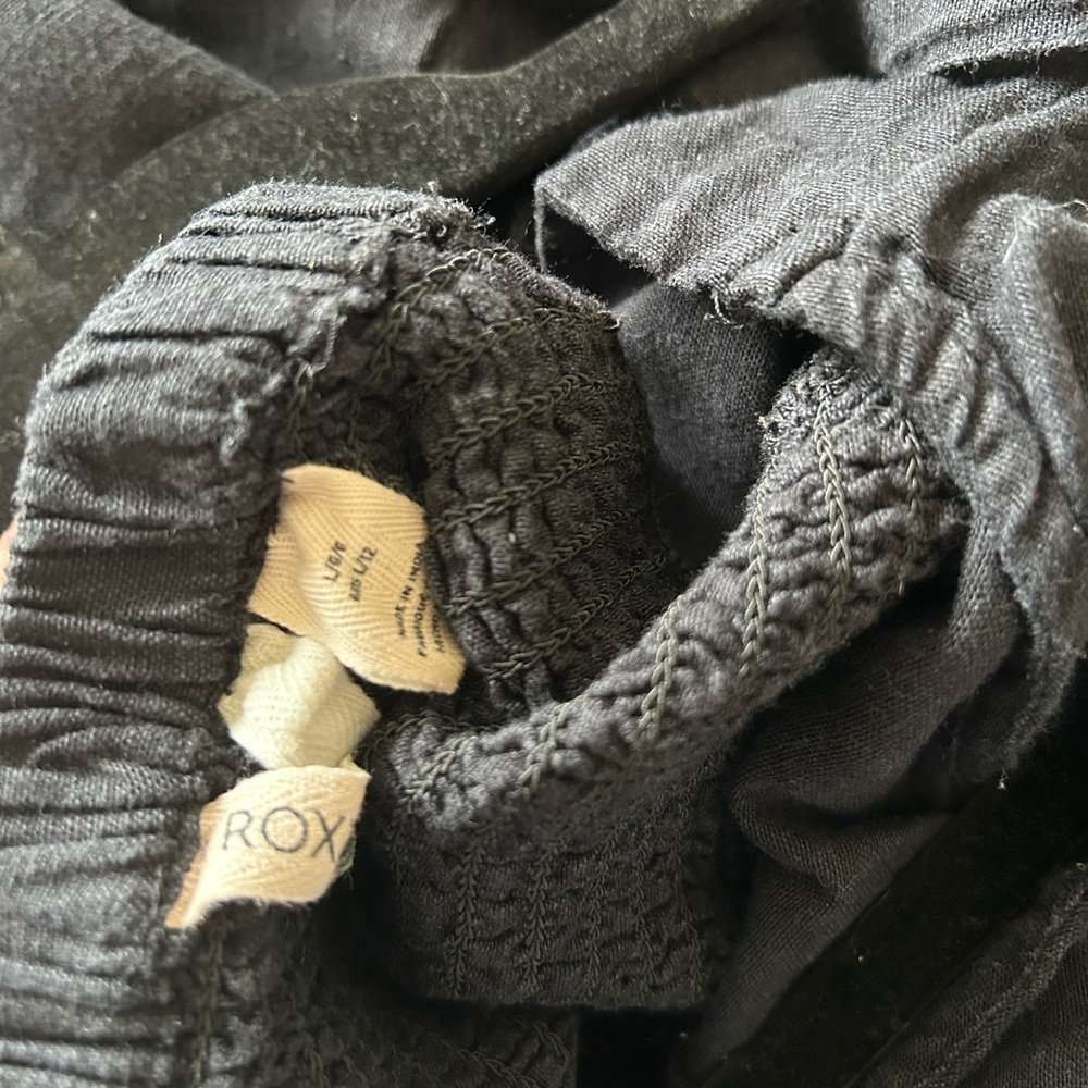 Roxy Black Textured Fabric - Picture 2 of 3